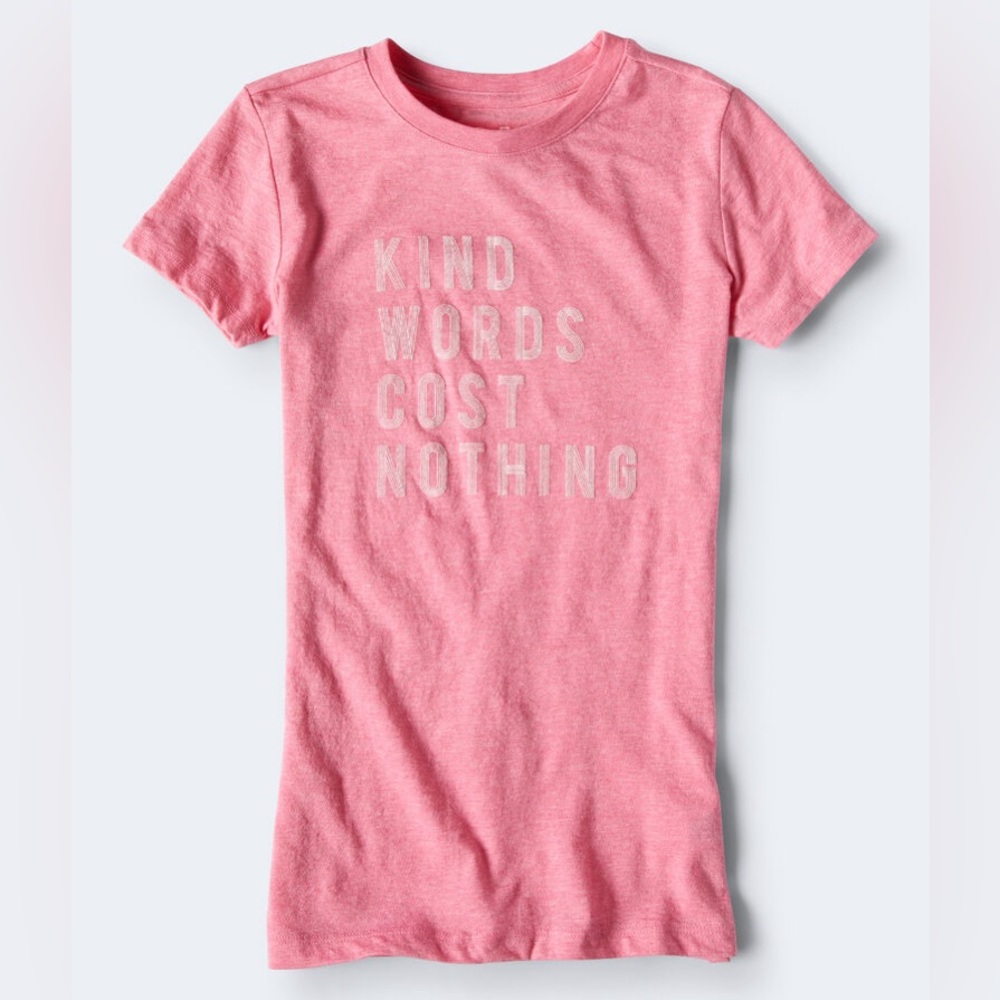 Kind words cost nothing Aeropostale tee small